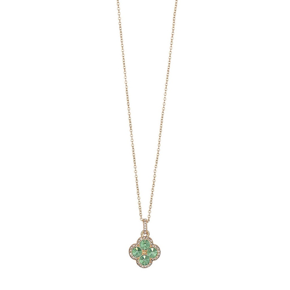 Very Beautiful Sparkling Clover Necklace